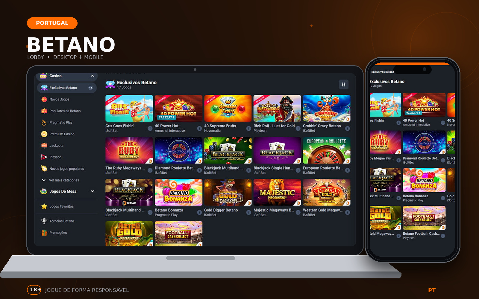 Casino Betano em Portugal, com slots, roleta e crash games