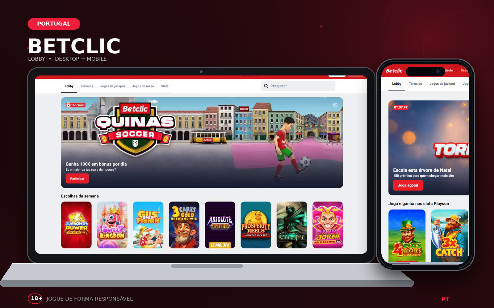 Casino Betclic em Portugal, com casino e apostas
