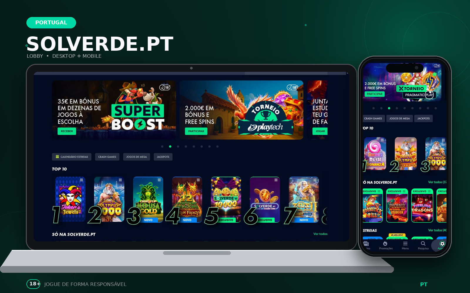 Casino Solverde, o maior catálogo de jogos em Portugal